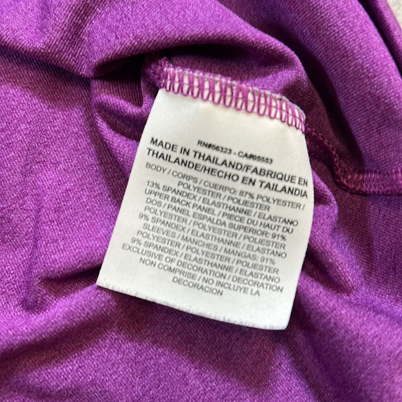 Nike Golf Tour Performance Women’s Quarter-Zip Purple Short Sleeve Short-Large - Picture 4 of 8